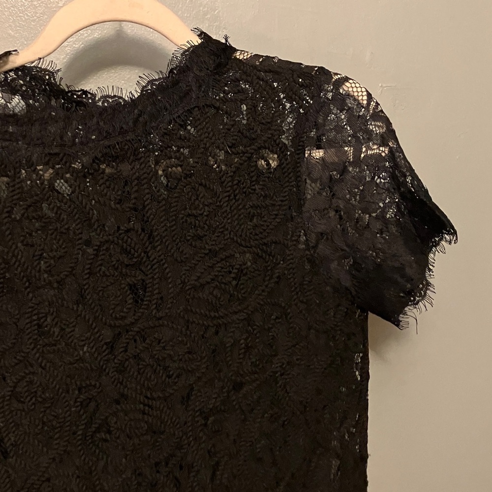 Black Lace Women's Top